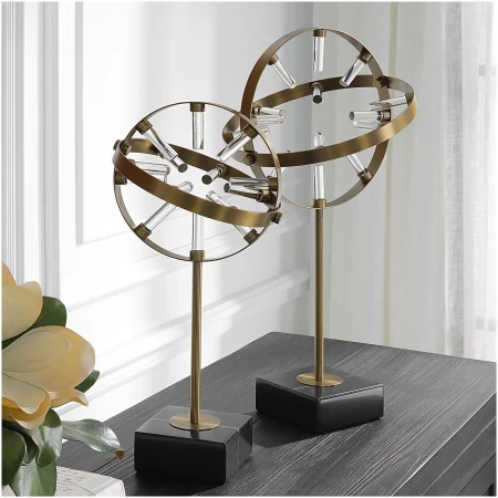 Uttermost Realm Spherical Brass Sculptures