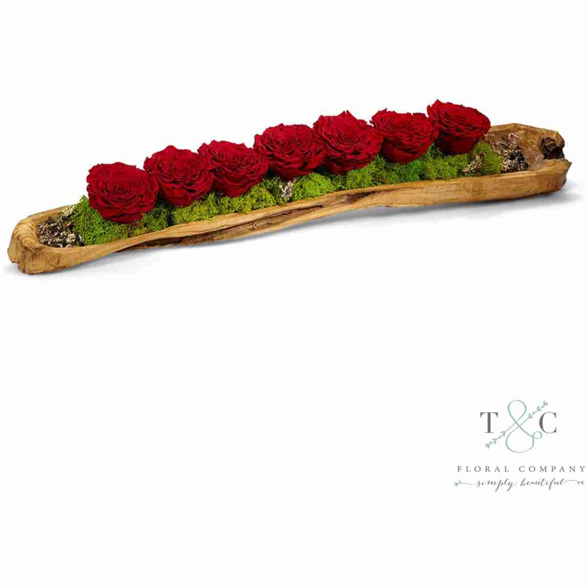 Red Perfectly Preserved Roses - 38L X 7W X 7H Floral Arrangement