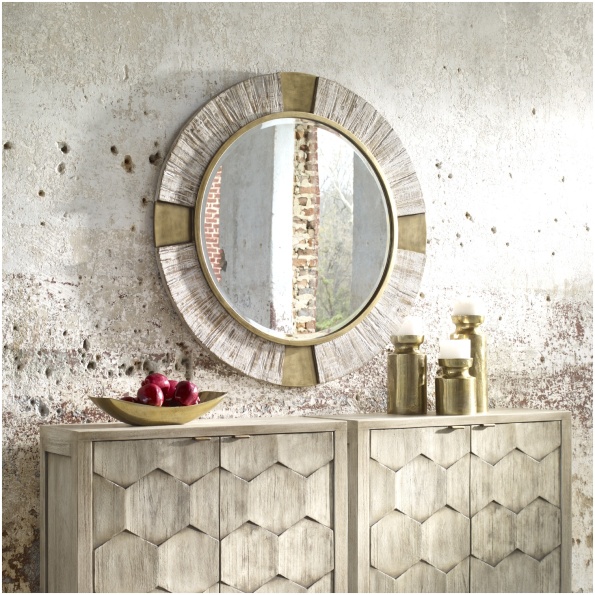 Uttermost Reuben Gold Round Mirror