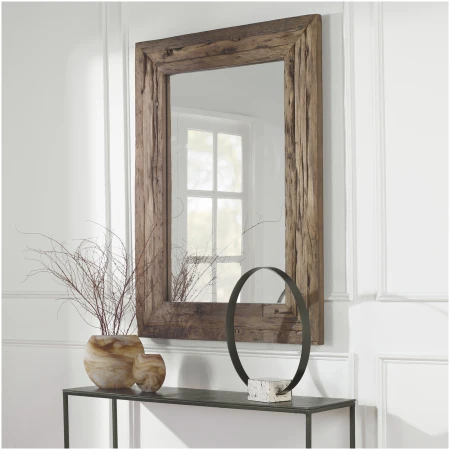 Uttermost Rennick Rustic Wood Mirror