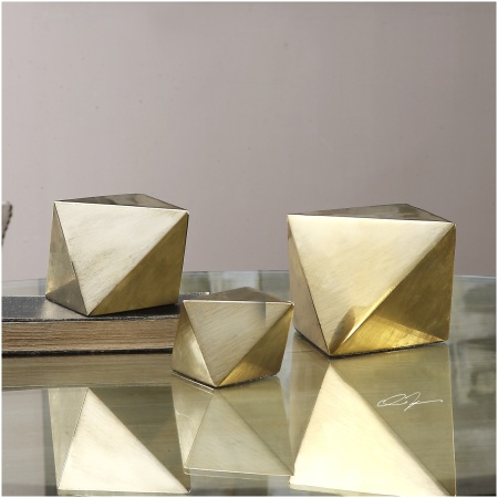 Uttermost Rhombus Champagne Accents