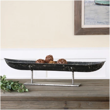 Uttermost River Boat Sculpture