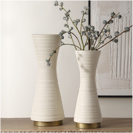 Uttermost Ridgeline White Vases
