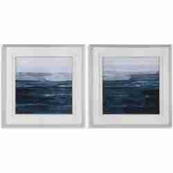 Rising Blue-Framed Prints