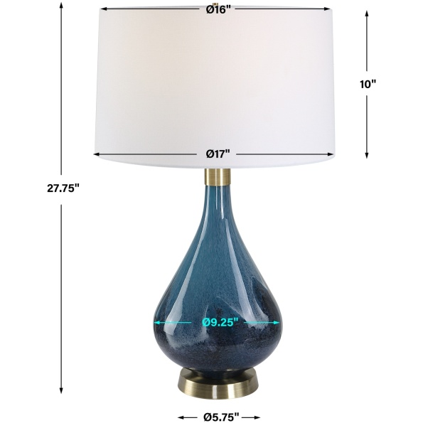 Riviera Art Glass Table Lamp