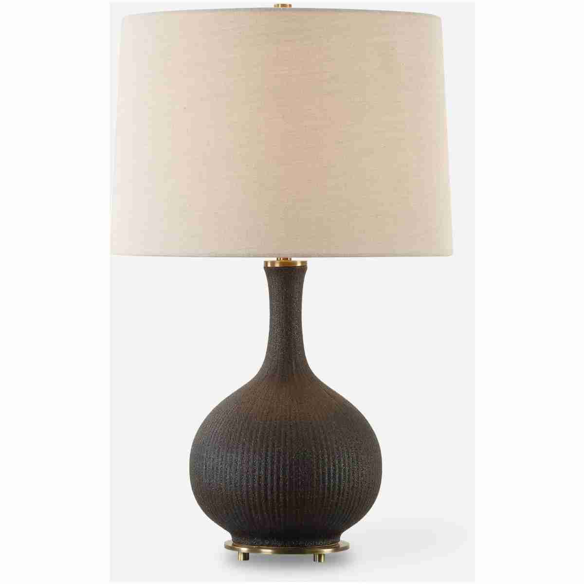 Rimini-Black Glaze Table Lamp