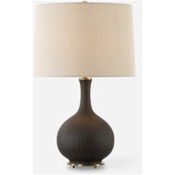 Rimini-Black Glaze Table Lamp