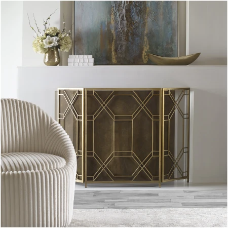 Uttermost Rosen Gold Fireplace Screen