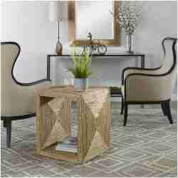 Uttermost Rora Coastal Woven Side Table