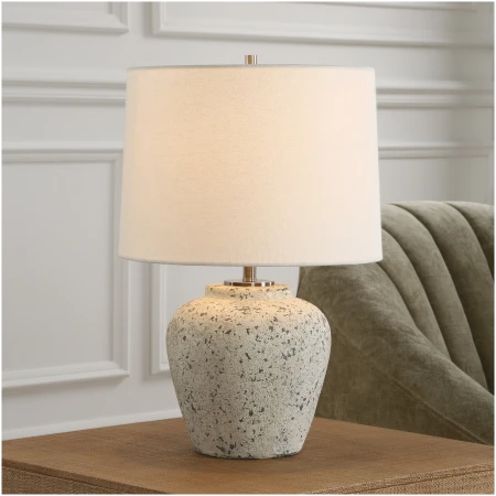 Uttermost Rupture Aged Ivory Table Lamp