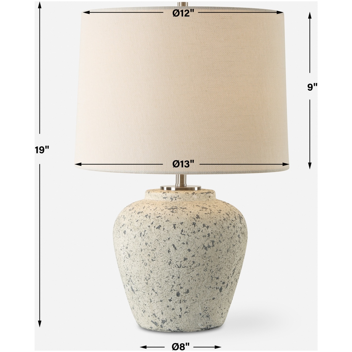 Rupture Aged Ivory Table Lamp