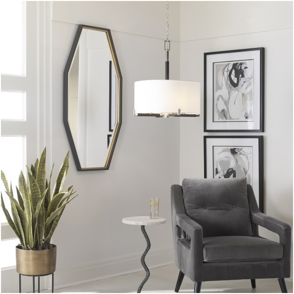 Uttermost Savion Gold Octagon Mirror