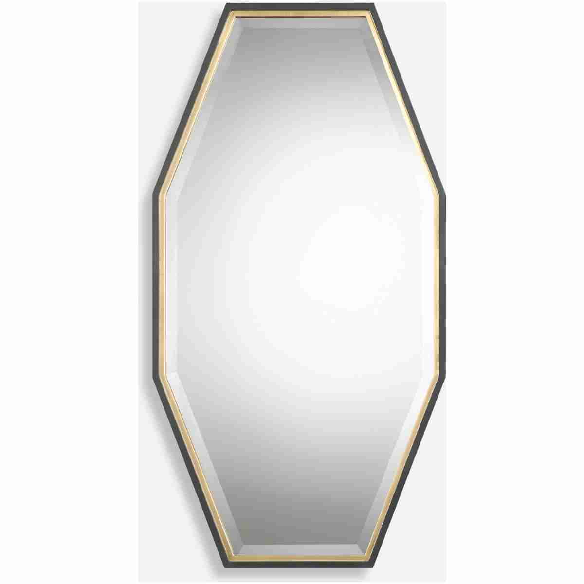 Savion-Gold Octagon Mirror