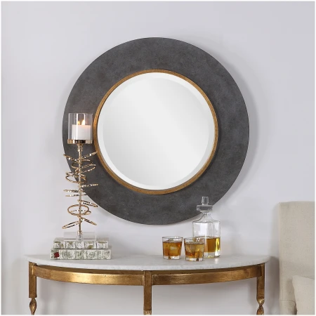 Uttermost Saul Round Mirror