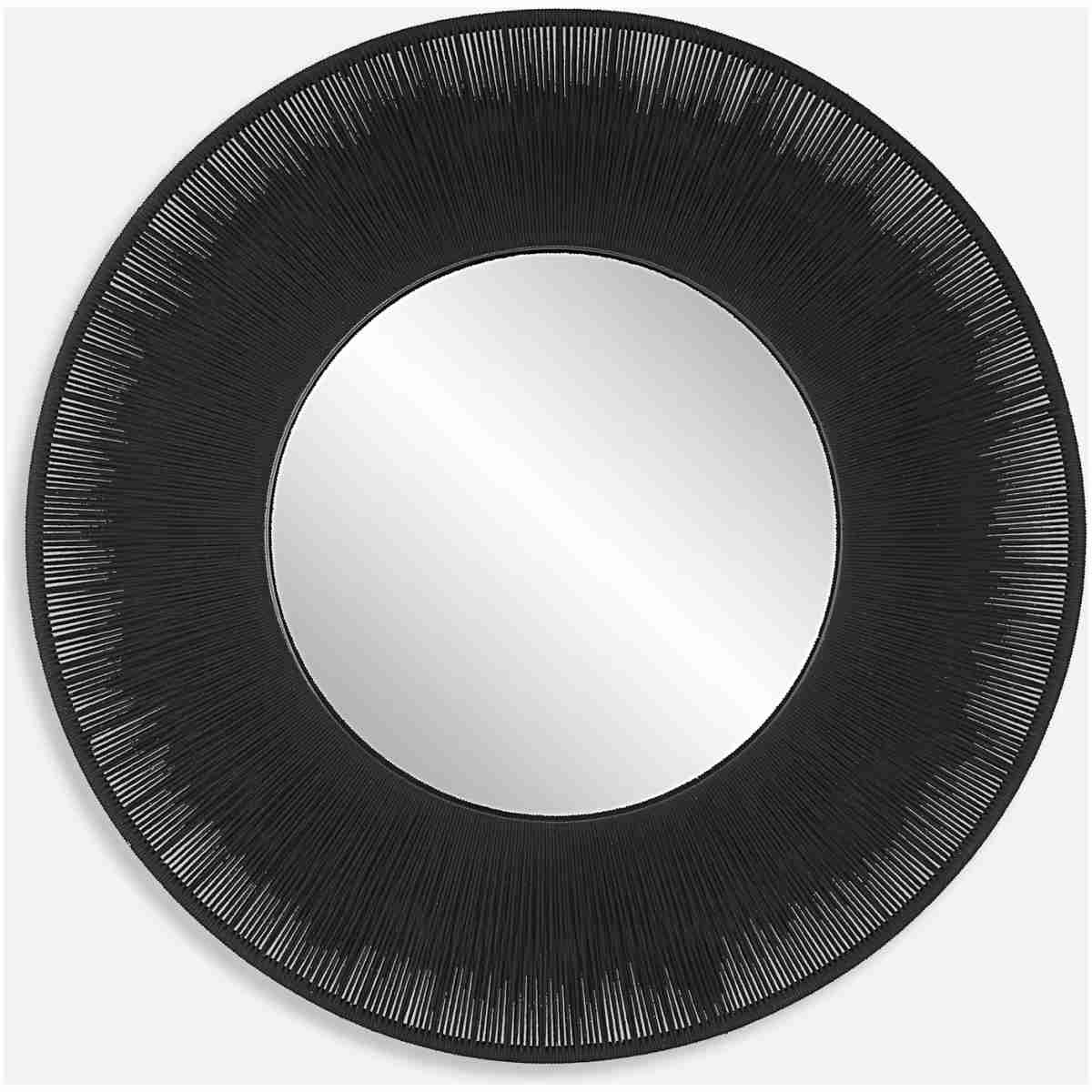 Sailor'S Knot-Black Small Round Mirror