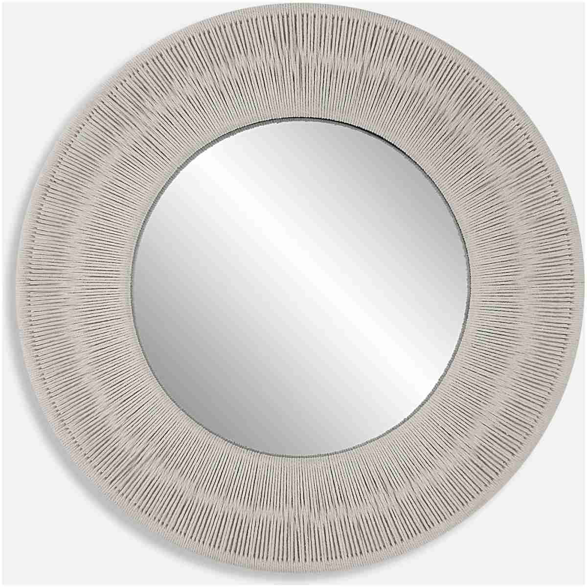 Sailor'S Knot-White Small Round Mirror