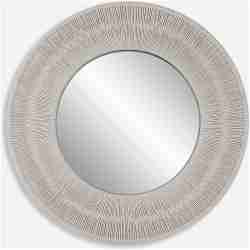 Sailor's Knot-White Small Round Mirror