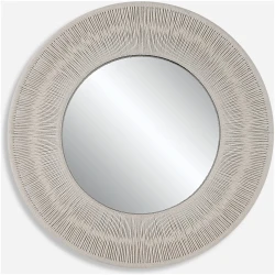 Sailor's Knot-White Small Round Mirror