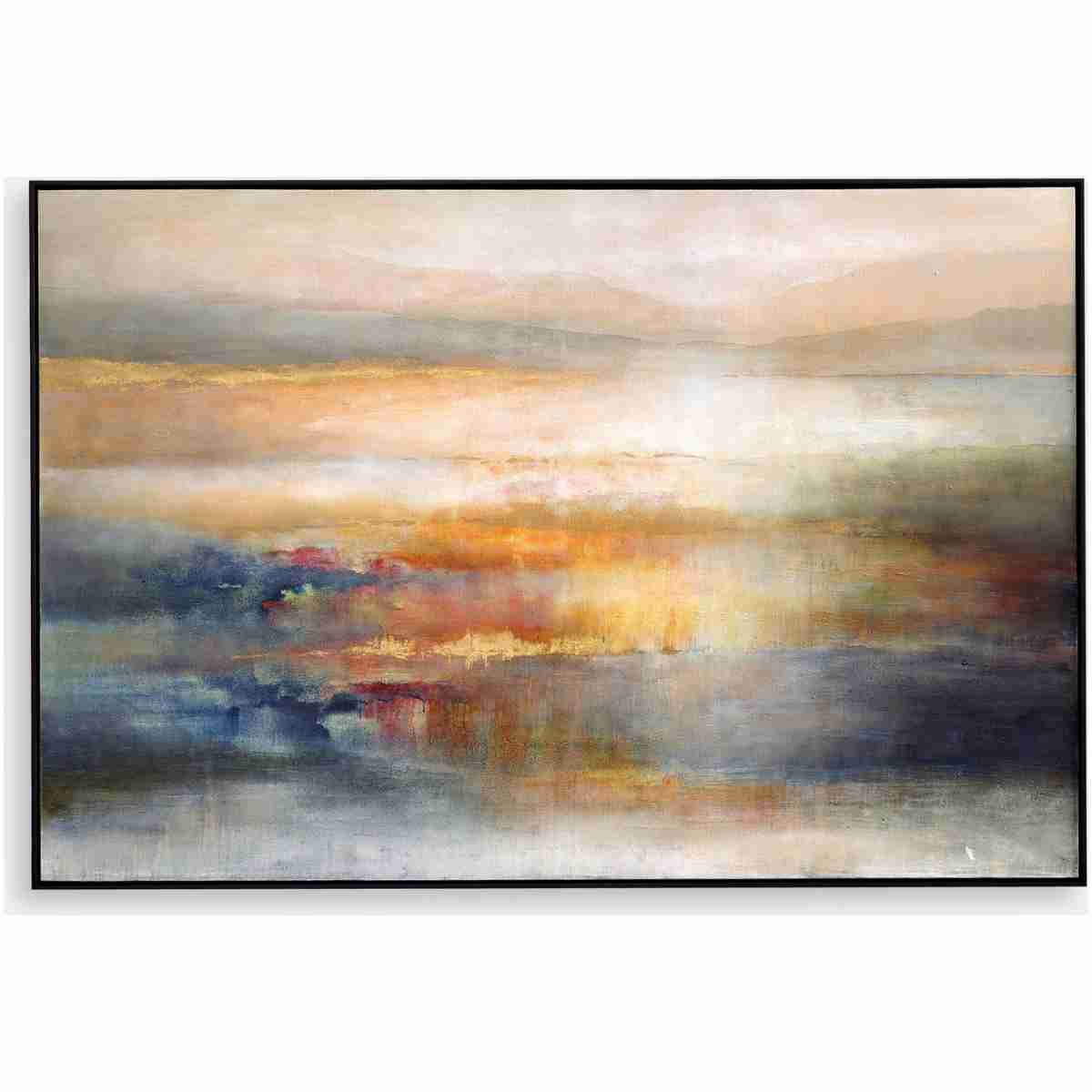 Seafaring Dusk-Abstract Landscape Art