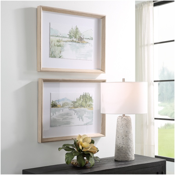 Serene Lake Framed Prints