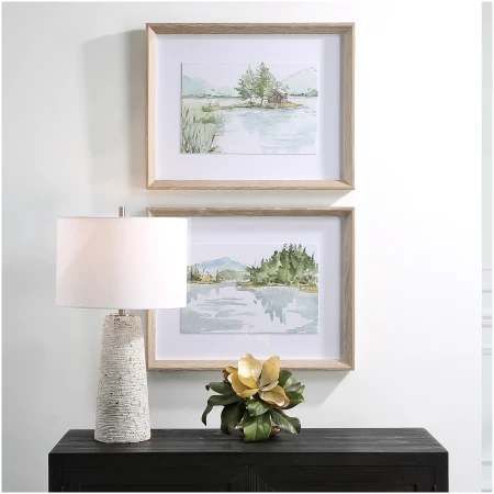 Uttermost Serene Lake Framed Prints