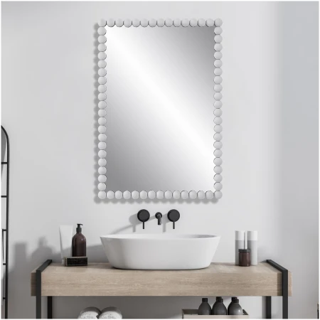 Uttermost Serna White Vanity Mirror