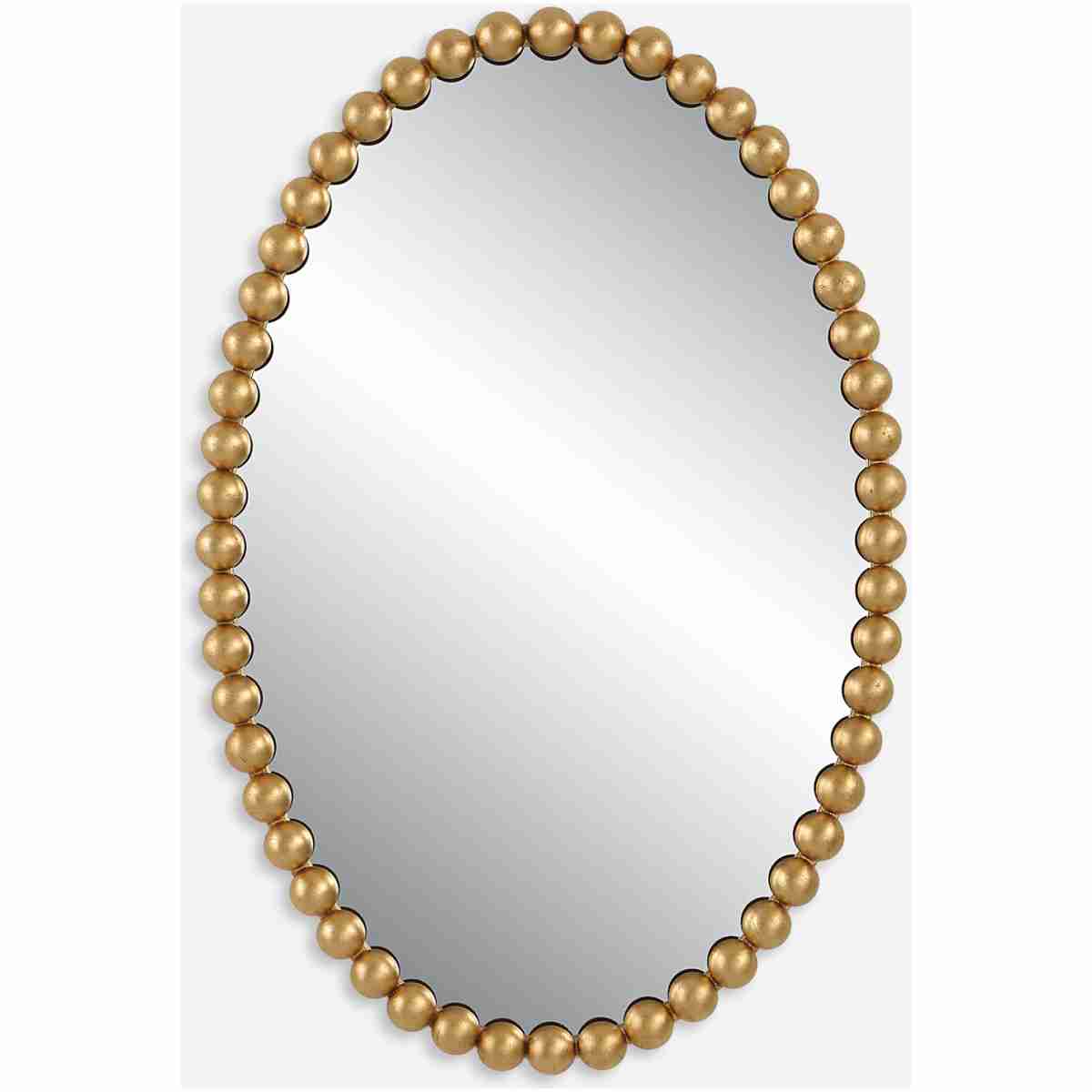 Serna-Gold Oval Mirror