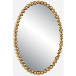 Serna-Gold Oval Mirror