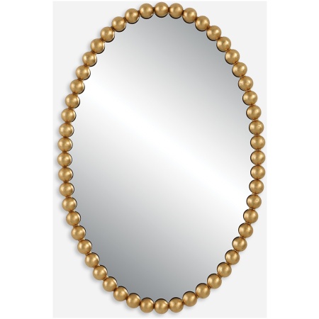 Serna-Gold Oval Mirror