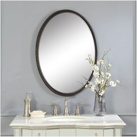 Uttermost Sherise Bronze Oval Mirror