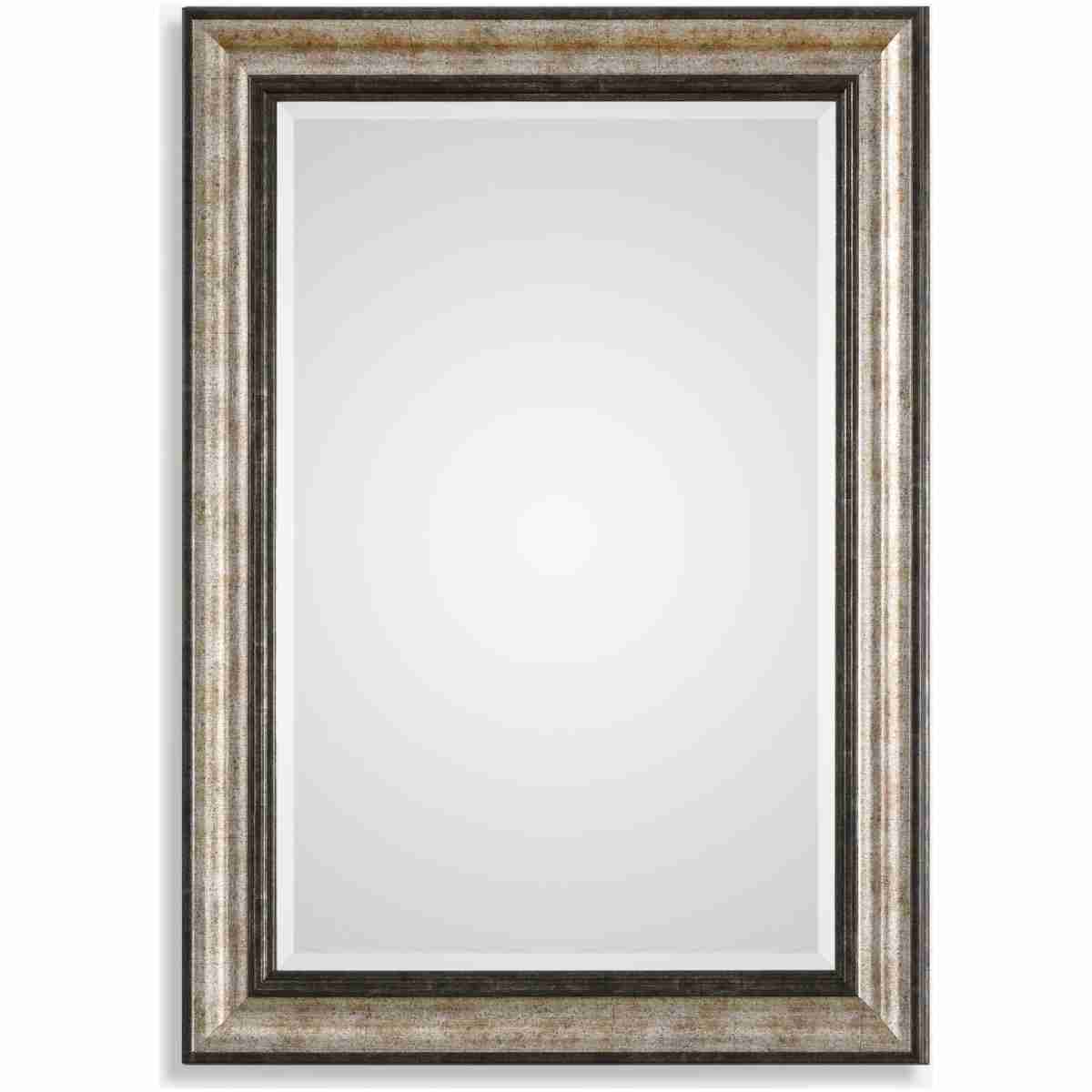 Shefford-Antiqued Silver Mirror