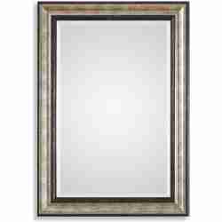 Shefford-Antiqued Silver Mirror