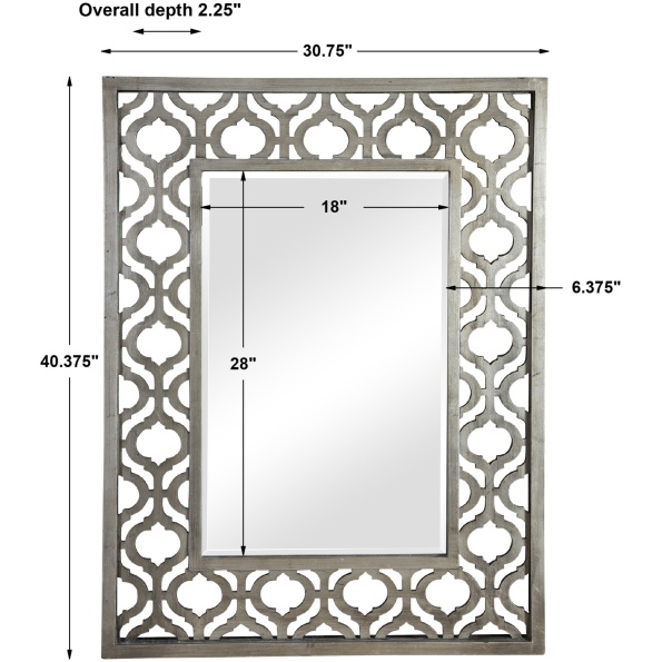 Sorbolo Silver Mirror