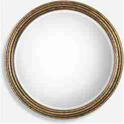 Spera-Round Gold Mirror