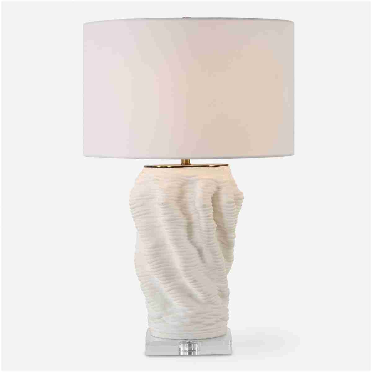 Stratified-White Table Lamp