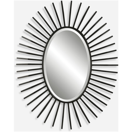 Starstruck-Black Oval Mirror