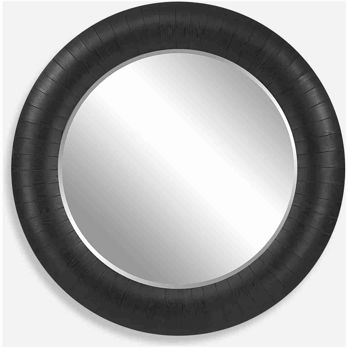 Stockade-Dark Round Mirror