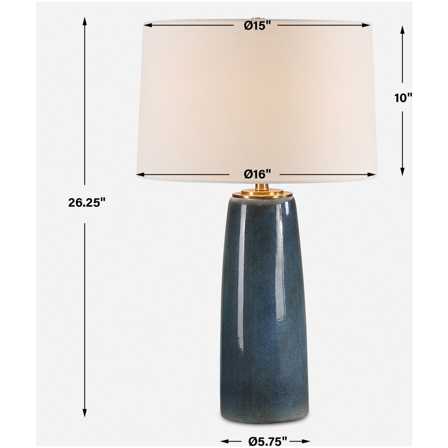 Submerged Deep Blue Table Lamp