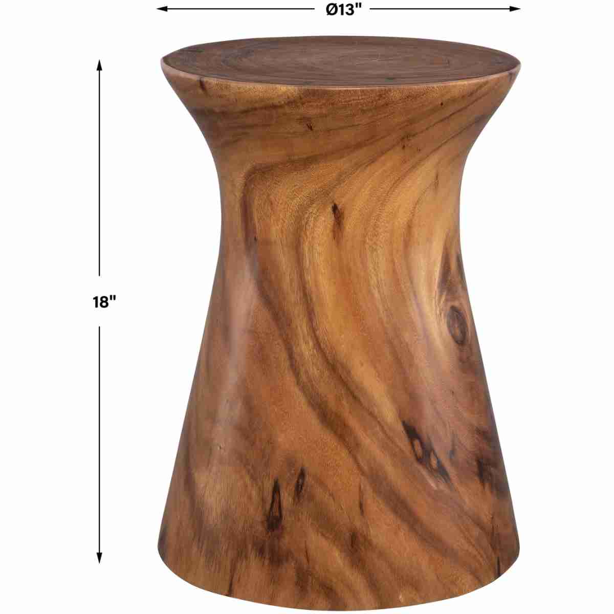 Swell Wooden Accent Table