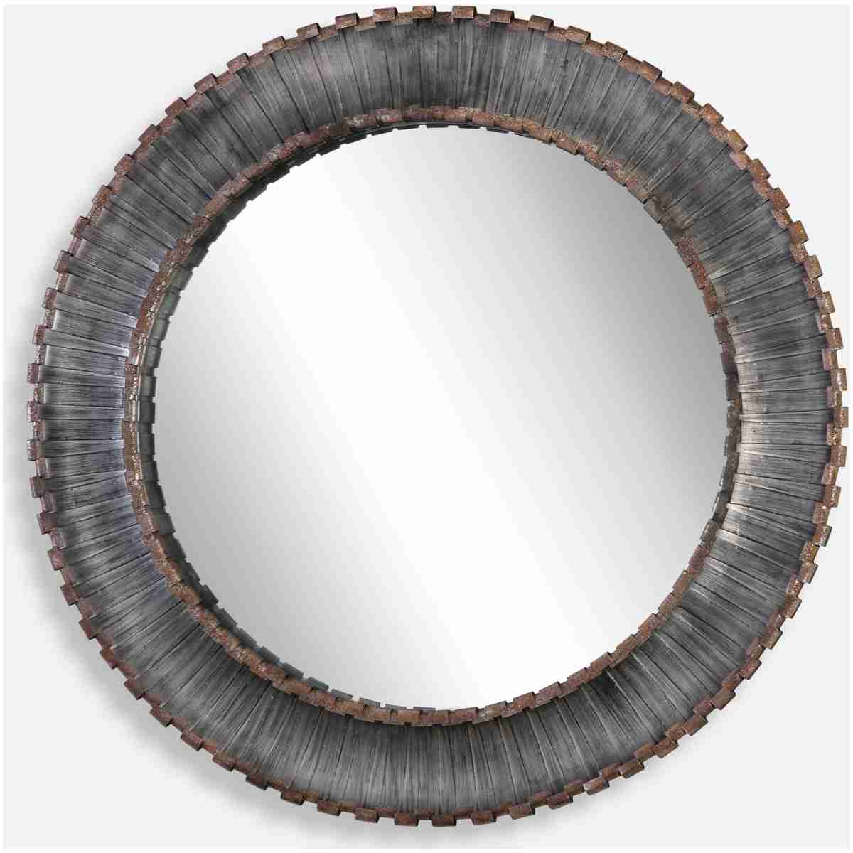 Tanaina-Silver Round Mirror