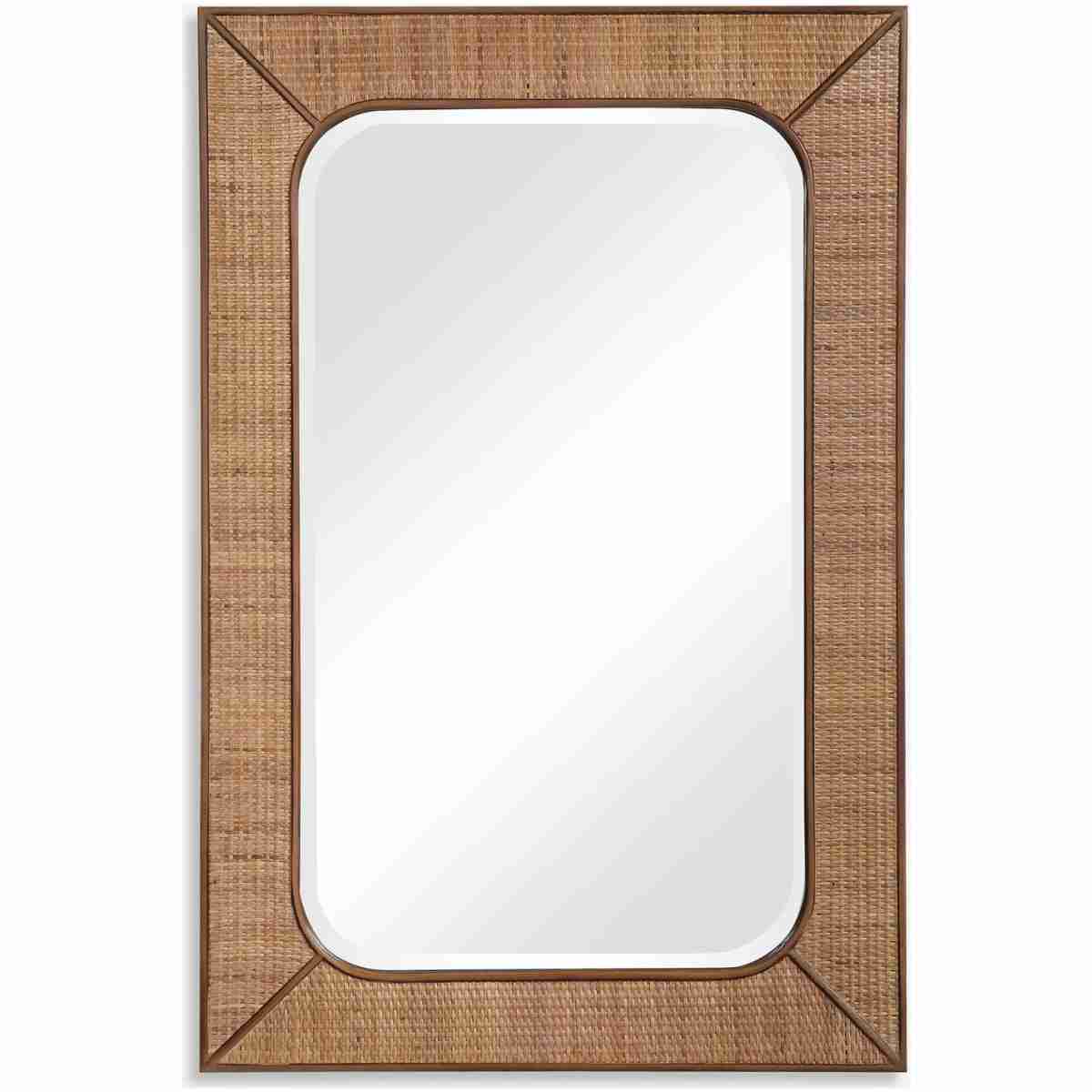 Tahiti-Rectangular Rattan Mirror