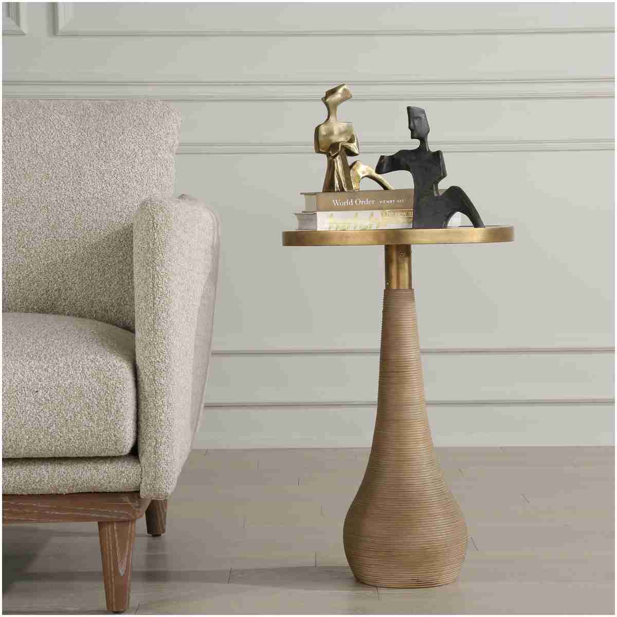 Uttermost Terra Brass Accent Table