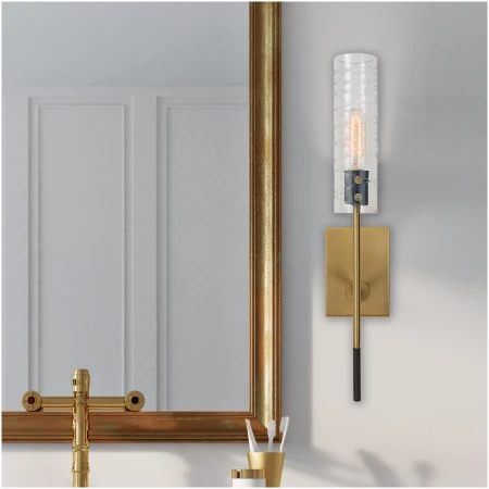 Uttermost Telesto 1 Light Brass Sconce