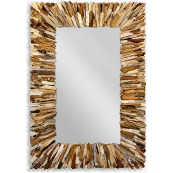 Teak Branch-Rectangular Mirror