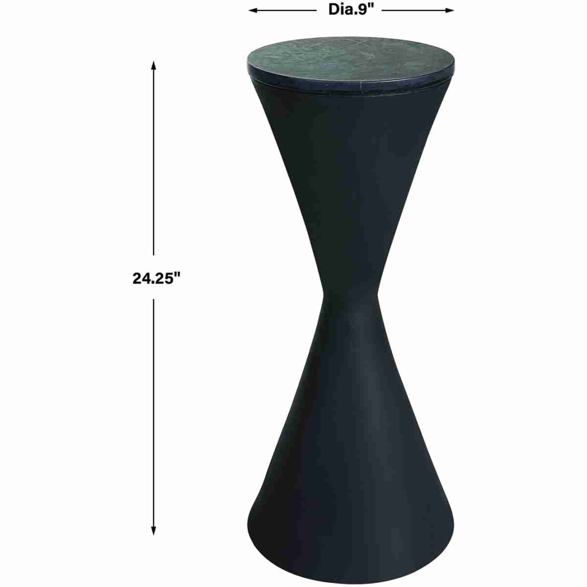 Time's Up Hourglass Shaped Drink Table