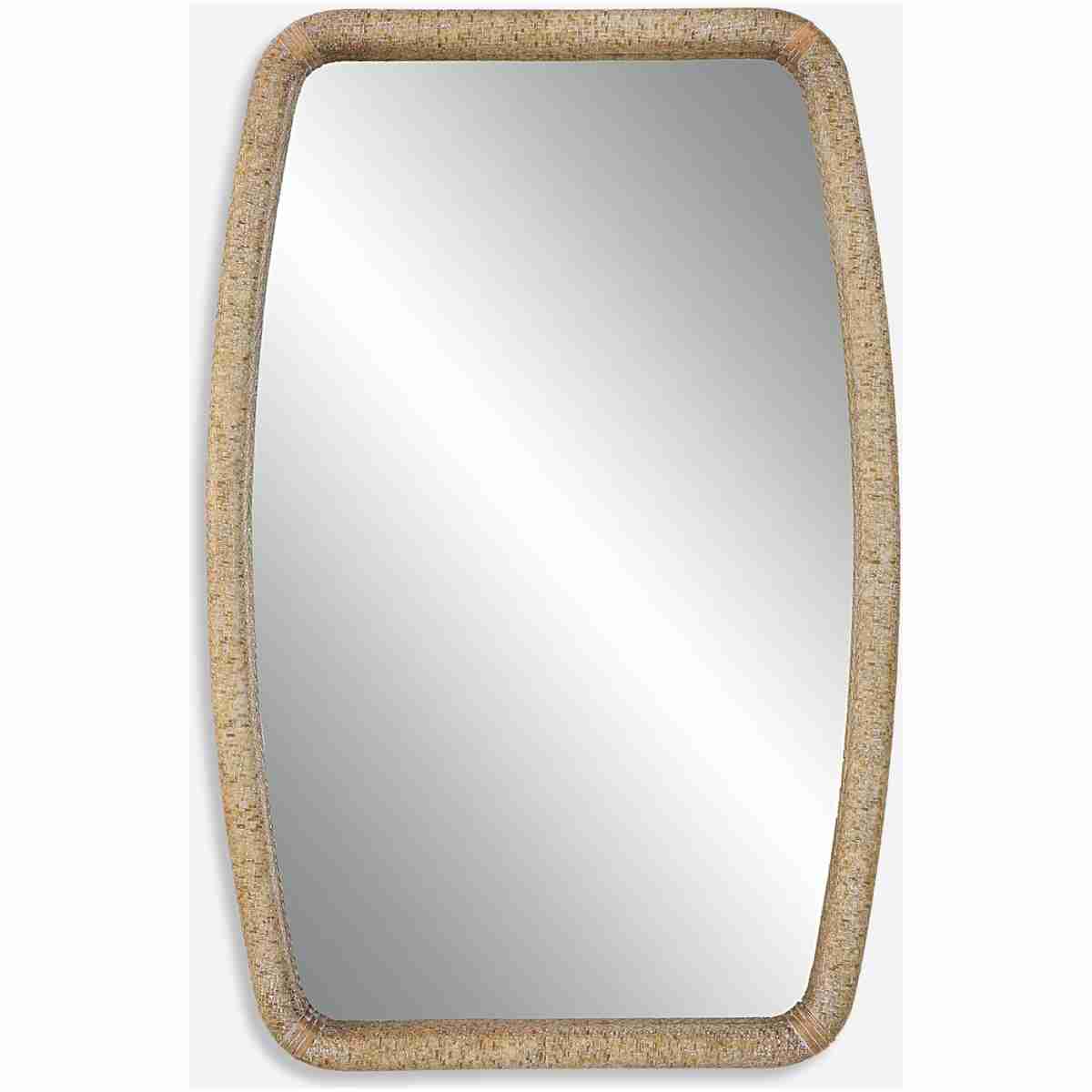 Tiki-Rattan Mirror