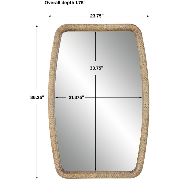 Tiki Rattan Mirror