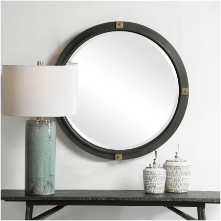 Uttermost Tull Industrial Round Mirror