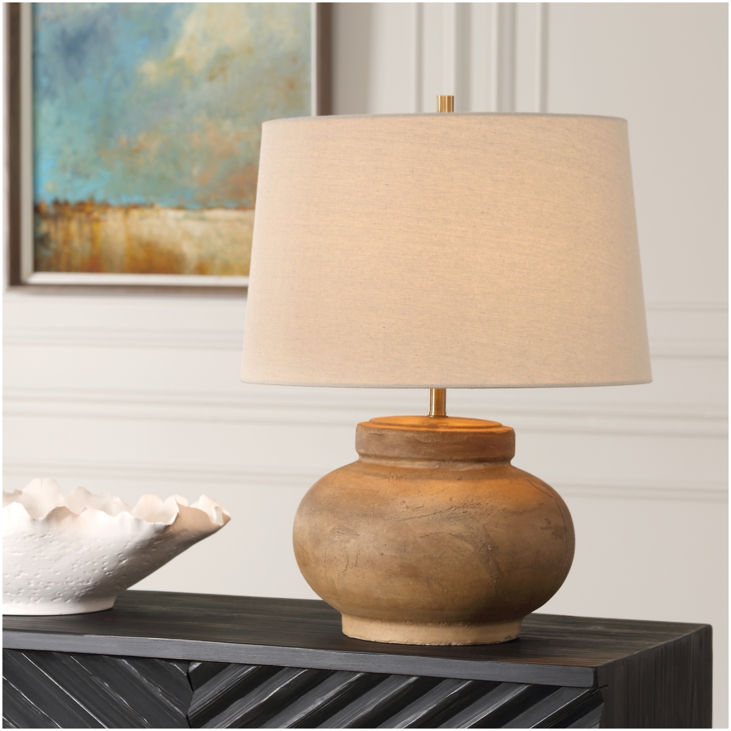 Uttermost Urbino Aged Terracotta Table Lamp