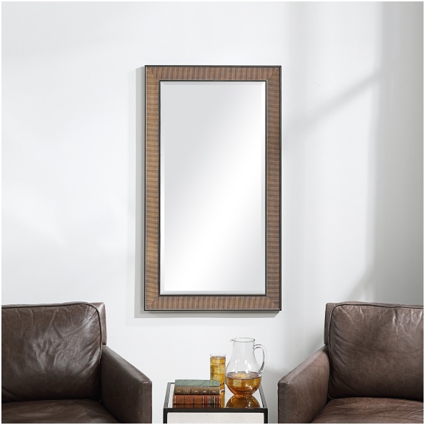 Uttermost Valles Golden Rust Mirror